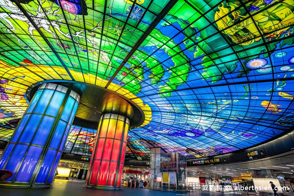 捷運美麗島站．高雄新興景點（光之穹頂．全世界第二美，全球最大的圓形地下車站） @愛伯特吃喝玩樂全記錄