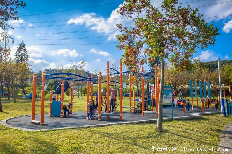 大溪河濱公園．桃園親子景點（腹地廣大的綠地公園以及共融式遊具兒童遊樂場） @愛伯特吃喝玩樂全記錄