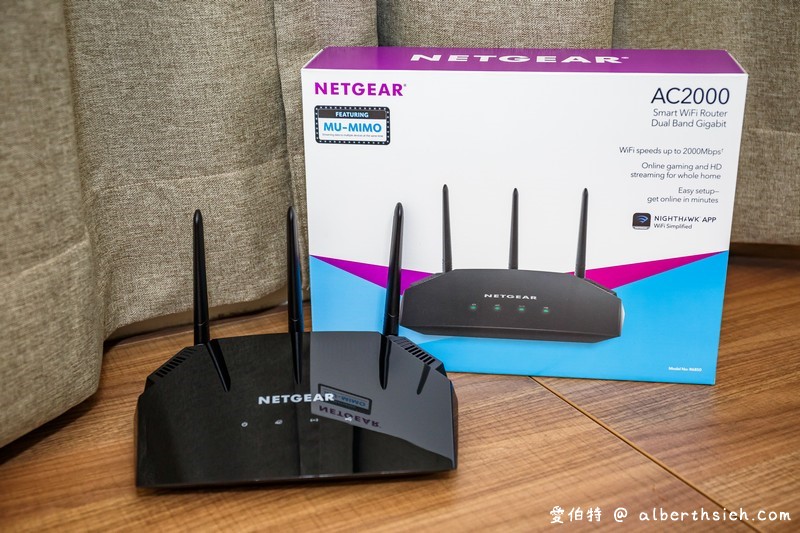 Netgear R6850 AC2000雙頻無線路由器（搭配MU-MIMO技術/2.4&#038;5GHz雙頻/動態Qos讓家裡WiFI更加穩定以及可靠） @愛伯特吃喝玩樂全記錄